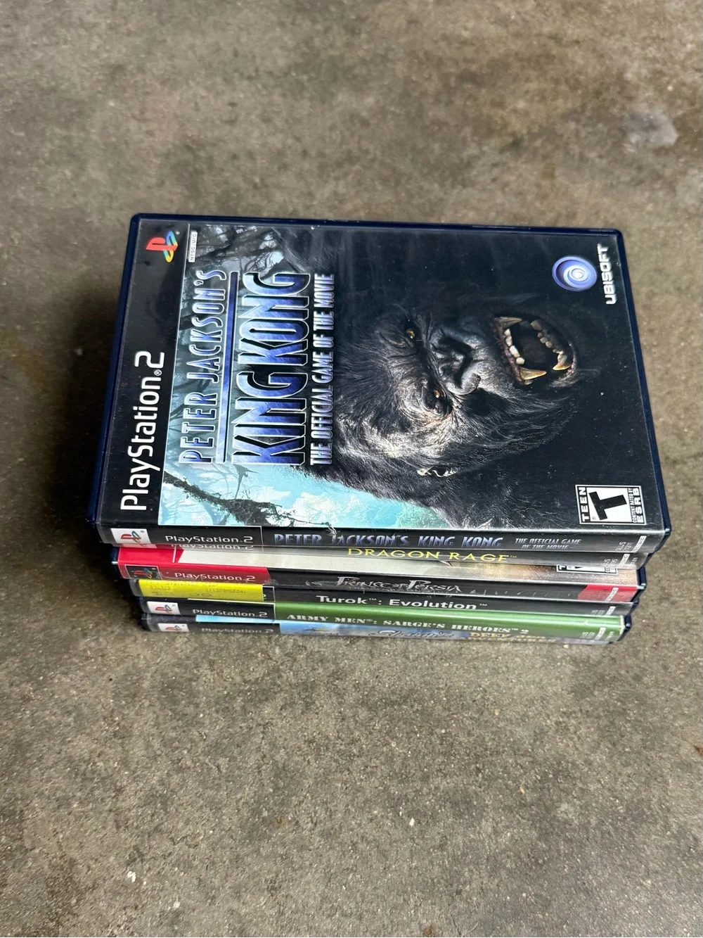 PlayStation 2 PS2 Game Lot Army Men Turok King Kong Prince of Persia